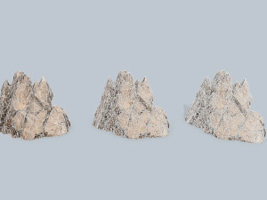 Desert rocks 3D 模型