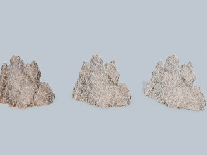 Desert rocks 3D मॉडल