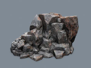 Cliff rocks 3D Model