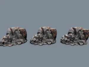 Cliff rocks 3D Model