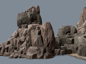 Cliff rocks Modelo 3D