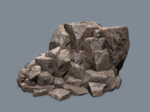 Cliff rocks Model 3D