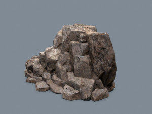 Cliff rocks Model 3D