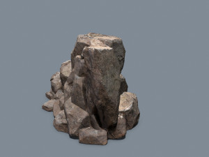 Cliff rocks Model 3D