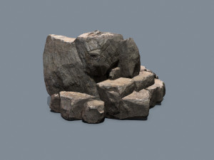 Cliff rocks Model 3D