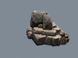 Cliff rocks Model 3D