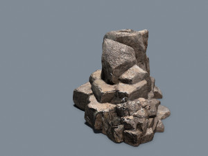 Cliff rocks Model 3D