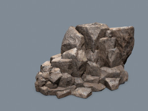 Cliff rocks Model 3D