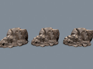 Cliff rocks Model 3D