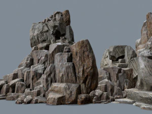 Desert rocks 3D Model