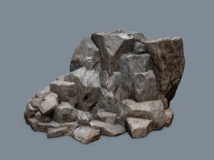 Desert rocks 3D Model