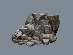Desert rocks Model 3D