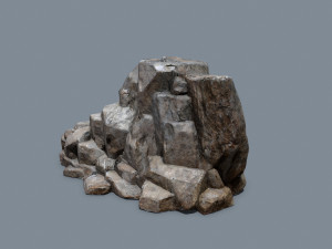 Desert rocks Model 3D