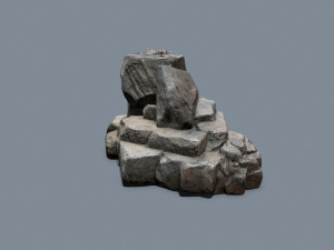 Desert rocks Model 3D
