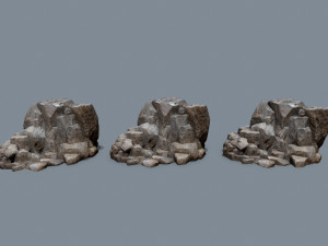 Desert rocks Model 3D