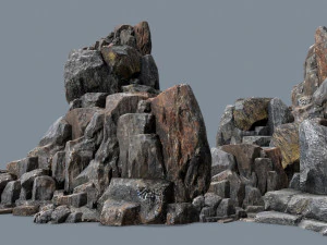 Skały klifowe Model 3D