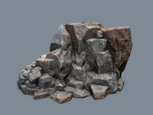 Cliff rocks 3D Model