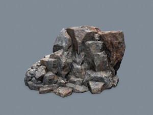 Cliff rocks Model 3D