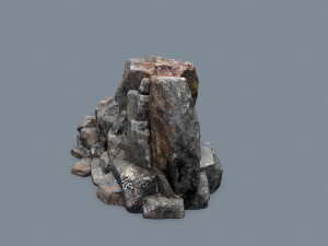 Cliff rocks Model 3D