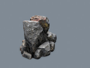 Cliff rocks Model 3D