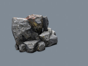 Cliff rocks Model 3D
