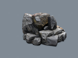 Cliff rocks Model 3D