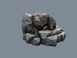 Cliff rocks 3D Model