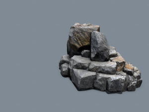 Cliff rocks Model 3D