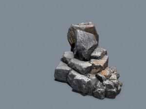 Cliff rocks Model 3D