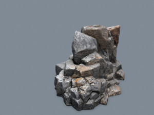 Cliff rocks Model 3D
