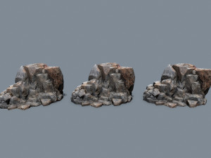 Cliff rocks Model 3D
