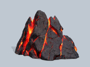 Lava rocks 3D मॉडल
