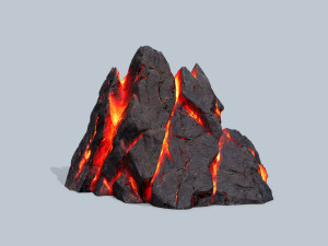 Lava rocks 3D मॉडल