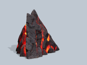 Lava rocks 3D मॉडल