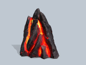 Lava rocks 3D मॉडल