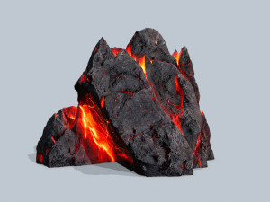 Lava rocks 3D मॉडल