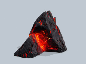 Lava rocks 3D मॉडल