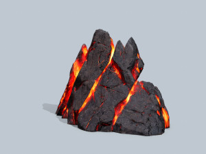 Lava rocks 3D मॉडल