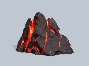 Lava rocks 3D मॉडल