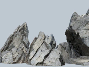 Cliff rocks 3D Model