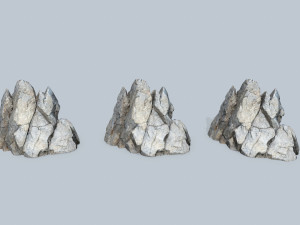 Cliff rocks Model 3D