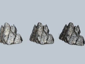 Cliff rocks Model 3D