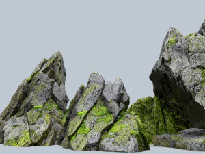 Waldfelsen 3D Modell