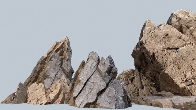 Desert rocks Modelo 3D .c4d .max .obj .3ds .fbx .stl .blend 