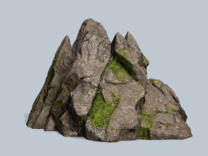Mossy rocks Modèle 3D