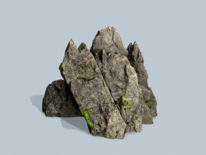 Mossy rocks 3D Model