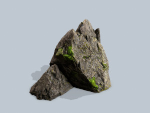 Mossy rocks Modèle 3D