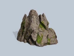 Mossy rocks 3D Model