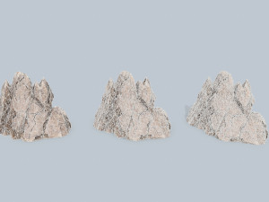 Desert rocks Model 3D