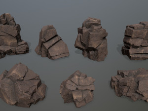 Desert rocks Model 3D